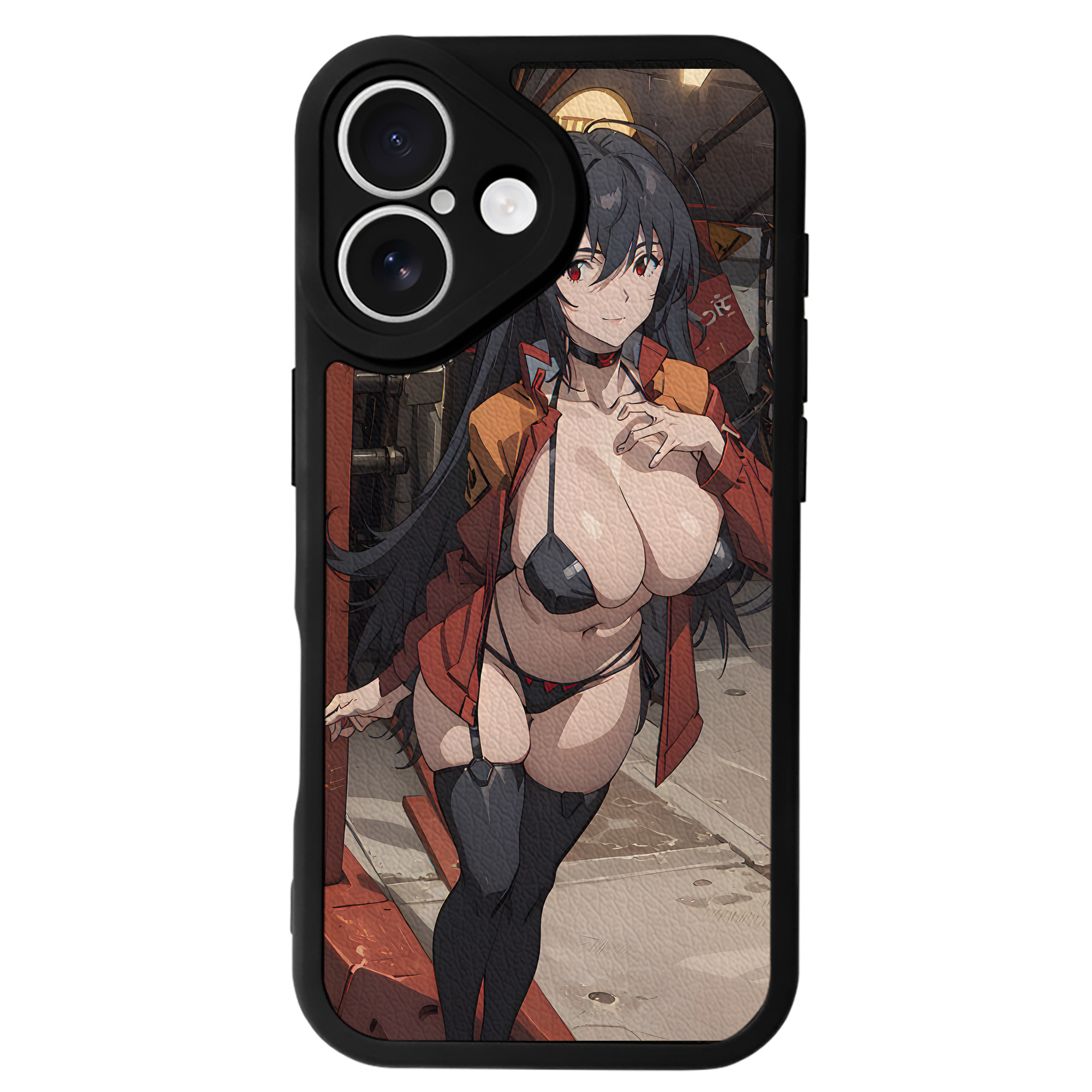 EVA 新世紀エヴァンゲリオン 【iPhone 16シリーズ対応】シリコンスマホケース（レザー調） 材質：シリコン